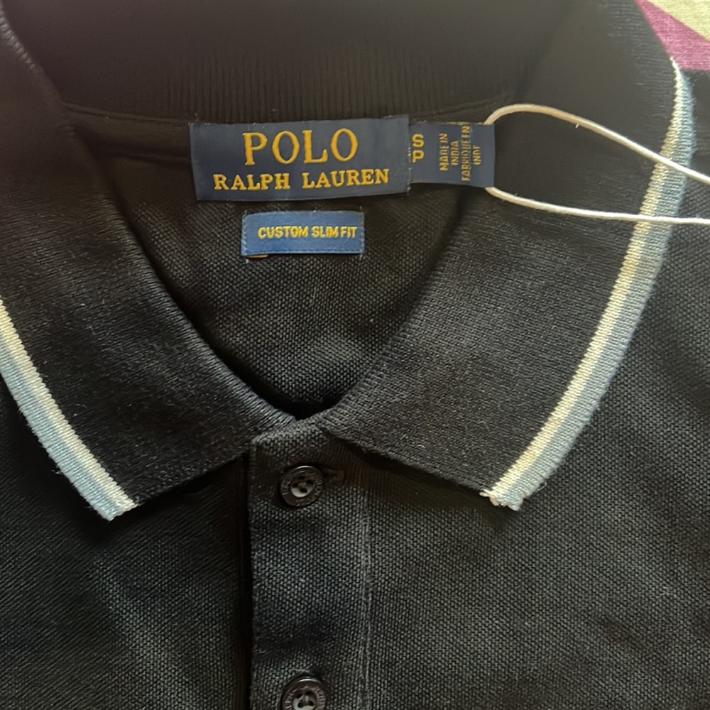 Polo Ralph Lauren Slim Fit Polo T Shirt - Black - Picture 6 of 12
